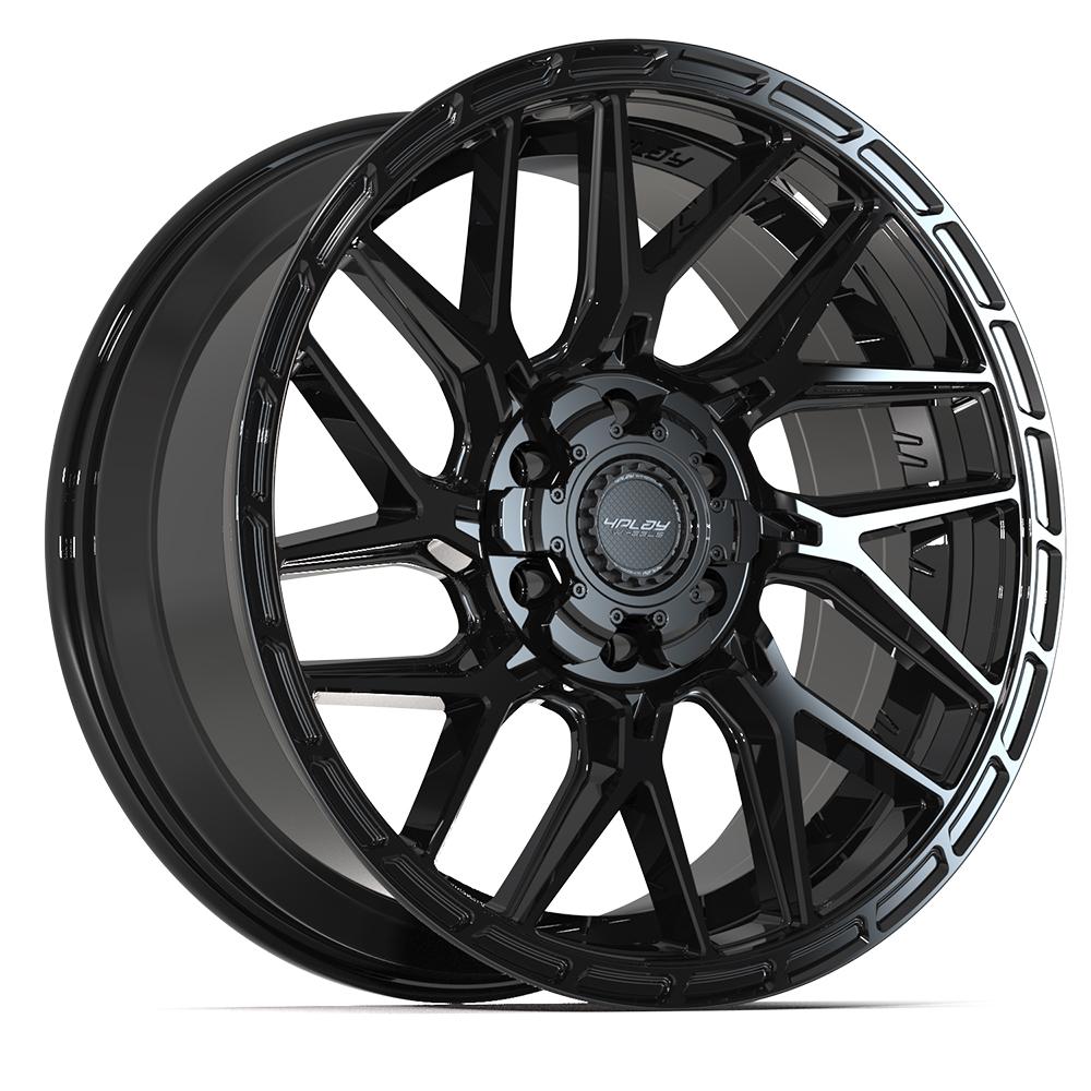 4PLAY 4PS28 20x9 6x135 + 6x139.7 18et Gloss Black Brushed with