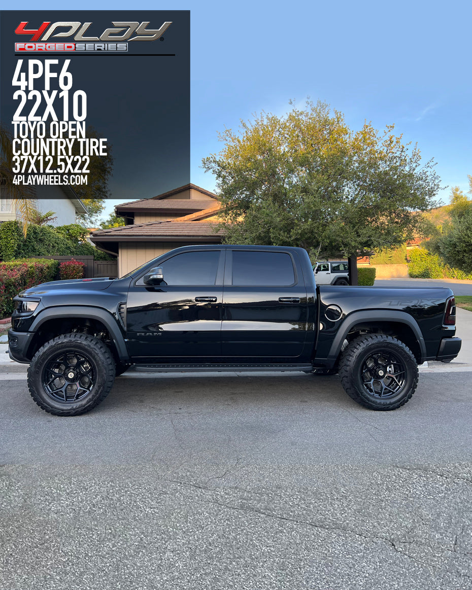 Dodge Ram 22×10 Wheels 4PF6 Forged and 37×12.5×22 Tires