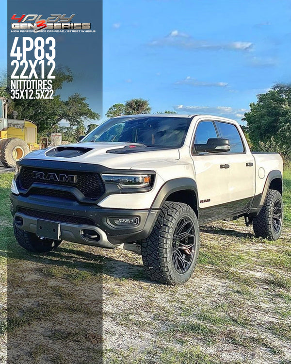 Dodge Ram TRX with 22×12 Wheels 4P83 Gen 3 and 35x12.5x22 Tires