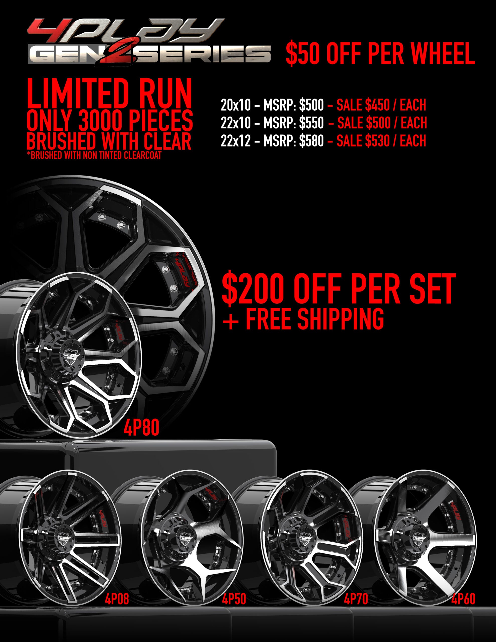 NON Tint Gen 2 $50 Off Per Wheel
