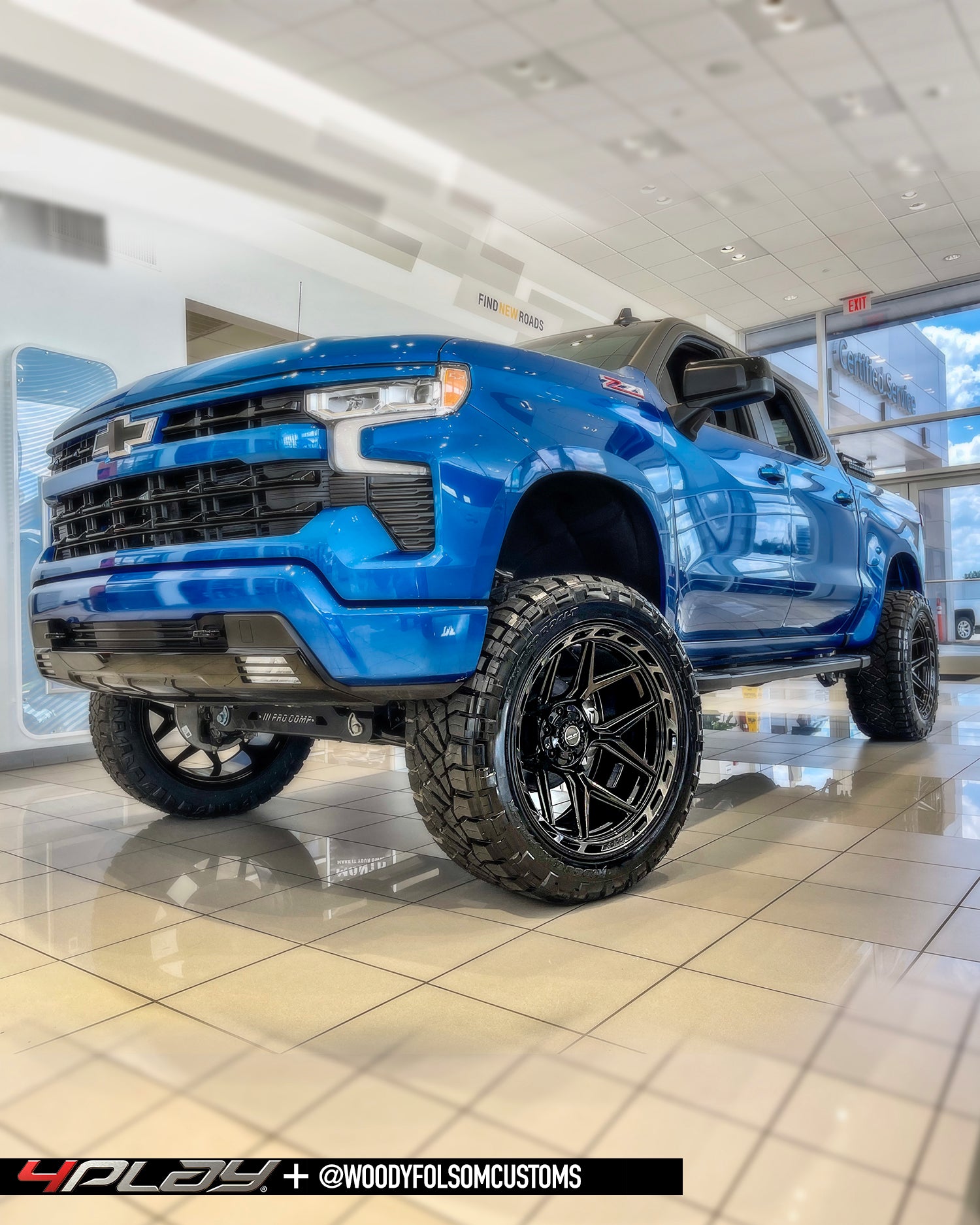 Chevrolet Silverado with 24×12 Wheels 4P55 Gen 3 and 37×12.5×24 Tires