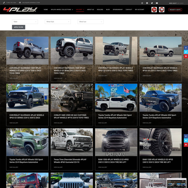 4PLAY Wheels Website Gallery