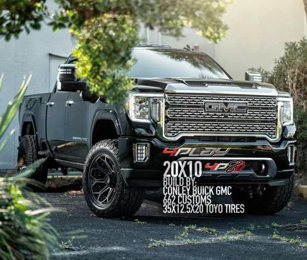 GMC Sierra 2500 HD 20×10 Wheels 4P80 Gen 2 and 35×12.5×20 Tires