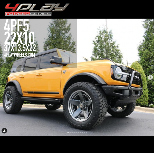 Ford Bronco with 22×10 Wheels with 37×13.5×22 4PF5