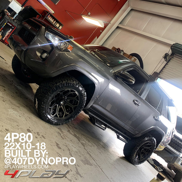 4P80 22x10 -18 Offset by 407DYNOPRO