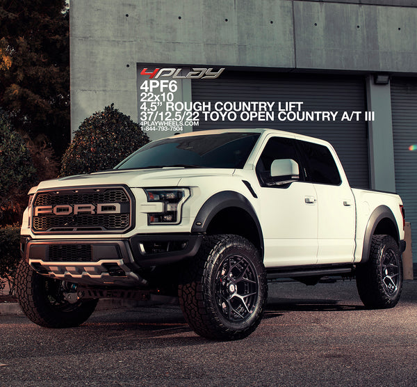 Ford Raptor with 22x10 Wheels 4PF6 Forged and 37x12.5x22 Tires