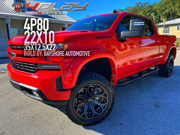 Chevrolet Silverado 22×10 Wheels 4P80 Gen 2 and 35×12.5×22 Tires