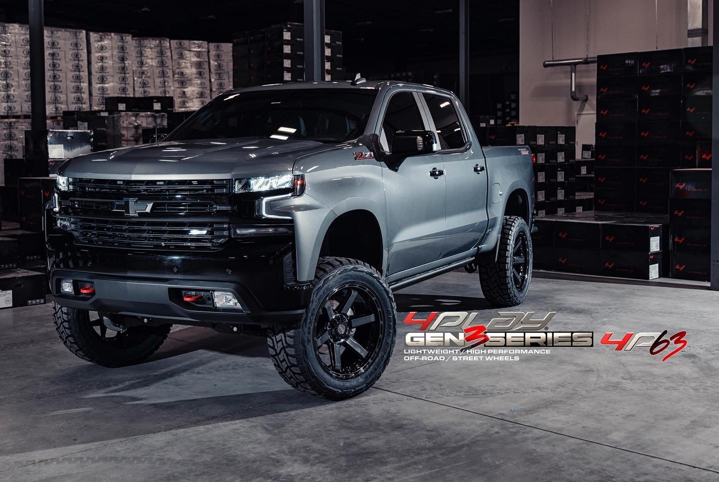 Chevrolet Silverado with 22×10 Wheels 4P63 Gen 3