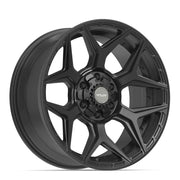Set(4) 20x9 4P06 Satin Black - 6x135 &amp; 6x139.7 +0ET with 275/55r20 Bridgestone Dueler Alenza HL Plus Tires