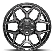 Set(4) 20x9 4P06 Gloss Black Brushed with Tinted Clear - 6x135 &amp; 6x139.7 +0ET with 275/55r20 TBB TS-37 AT Tires