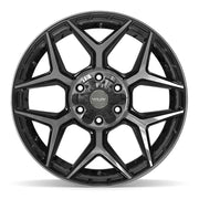 Set(4) 20x10 4P06 Gloss Black Brushed with Tinted Clear - 6x135 &amp; 6x139.7 -18ET