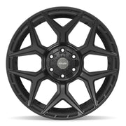 Set(4) 22x9 4P06 Satin Black - 6x135 &amp; 6x139.7 +12ET with 285/45r22 Goodyear Eagle Touring Tires &amp; TPMS
