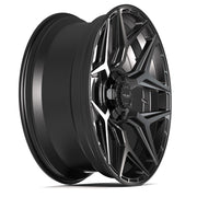 Set(4) 22x9 4P06 Satin Black - 6x135 &amp; 6x139.7 +12ET