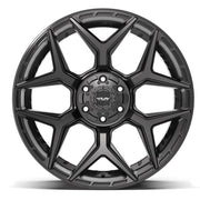 Set(4) 22x10 4P06 Satin Black - 6x135 &amp; 6x139.7 -18ET with 33x12.50r22 Sailun TerraMax RT Tires &amp; TPMS