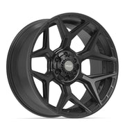 Set(4) 22x10 4P06 Satin Black - 6x135 &amp; 6x139.7 -18ET with 285/45r22 Sailun TerraMax AT2 Tires