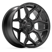Set(4) 22x10 4P06 Satin Black - 6x135 &amp; 6x139.7 -18ET with 285/45r22 Sailun TerraMax RT Tires