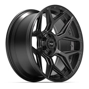Set(4) 22x10 4P06 Satin Black - 6x135 &amp; 6x139.7 -18ET with 33x12.50r22 Sailun TerraMax RT Tires