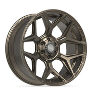 Set(4) 22x10 4P06 Satin Bronze - 6x135 &amp; 6x139.7 -18ET with 33x12.50r22 TBB TS-57 RT Tires