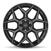 22x12 4P06 Gloss Black Brushed with Tinted Clear - 6x135 + 6x139.7 -44ET