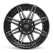 22x10 4P08 Gloss Black Brushed with Tinted Clear - 8x170 -24ET
