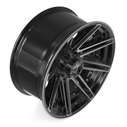 22x10 4P08 Gloss Black Brushed with Tinted Clear - 8x180 -24ET