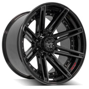 22x12 4P08 Gloss Black Brushed with Tinted Clear - 8x170 -44ET