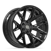 Set(4) 22x10 4P40 Gloss Black - 6x135 &amp; 6x139.7 -18ET with 33x12.50r22 Sailun TerraMax RT Tires &amp; TPMS