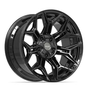 20x10 4P44 Gloss Black - 5x127 + 5x139.7 -18ET