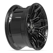 Set(5) 20x10 4P44 Gloss Black - 5x127 &amp; 5x139.7 -18ET