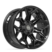 Set(4) 20x10 4P44 Gloss Black - 6x135 &amp; 6x139.7 -18ET