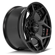 20x10 4P50 Gloss Black Brushed with Tinted Clear - 8x170 -24ET