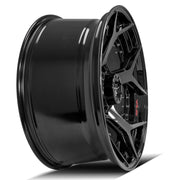 22x10 4P50 Gloss Black Brushed with Tinted Clear - 8x170 -24ET