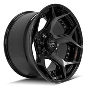 22x12 4P50 Gloss Black Brushed with Tinted Clear - 8x170 -44ET
