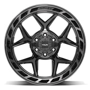 Set(4) 20x10 4P55 Gloss Black Brushed with Tinted Clear - 6x135 &amp; 6x139.7 -18ET