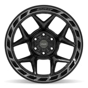 Set(4) 20x12 4P55 Gloss Black Brushed with Tinted Clear - 6x135 &amp; 6x139.7 -44ET