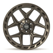Set(4) 22x10 4P55 Satin Bronze - 6x135 &amp; 6x139.7 -18ET with 285/45r22 TBB TS-37 AT Tires &amp; TPMS