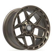 Set(4) 22x10 4P55 Satin Bronze - 6x135 &amp; 6x139.7 -18ET with 285/45r22 Ironman iMove GEN 2 SUV Tires &amp; TPMS