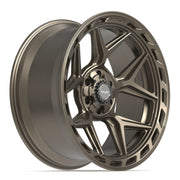 Set(4) 22x10 4P55 Satin Bronze - 6x135 &amp; 6x139.7 -18ET with 285/45r22 Goodyear Eagle Touring Tires