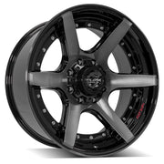 22x10 4P60 Gloss Black Brushed with Tinted Clear - 8x170 -24ET