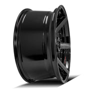 22x10 4P60 Gloss Black Brushed with Tinted Clear - 8x165.1 -24ET