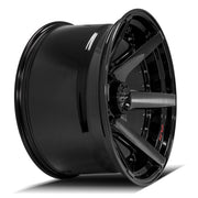 22x12 4P60 Gloss Black Brushed with Tinted Clear - 8x170 -44ET