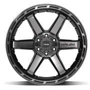 Set(4) 22x10 4P63 Gloss Black Brushed with Tinted Clear - 6x135 &amp; 6x139.7 -18ET with 33x12.50r22 Sailun TerraMax RT Tires