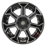 Set(4) 22x10 4P70 Gloss Black Brushed - 5x127 &amp; 5x139.7 -24ET