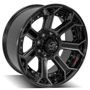 22x10 4P70 Gloss Black Brushed with Tinted Clear - 8x170 -24ET
