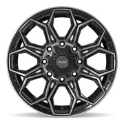 20x9 4P83 Gloss Black Brushed with Tinted Clear - 8x180 +0ET