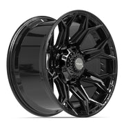 Set(4) 20x10 4P83 Gloss Black - 8x180 -18ET