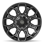 20x10 4P83 Gloss Black Brushed with Tinted Clear - 8x165.1 -18ET