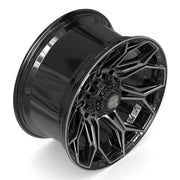 20x10 4P83 Gloss Black Brushed with Tinted Clear - 8x165.1 -18ET
