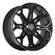 Set(4) 22x9 4P83 Gloss Black - 6x135 &amp; 6x139.7 +12ET