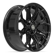 Set(4) 22x9 4P83 Gloss Black - 6x135 &amp; 6x139.7 +12ET with 285/45r22 Ironman iMove GEN 2 SUV Tires